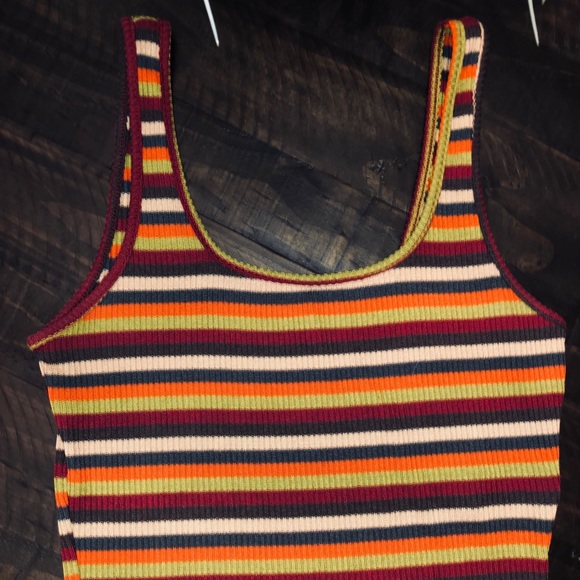 Multi Colored Striped Tank - Picture 2 of 2